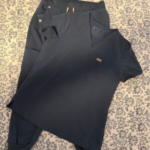 Figs Scrub Set - Blue/Green